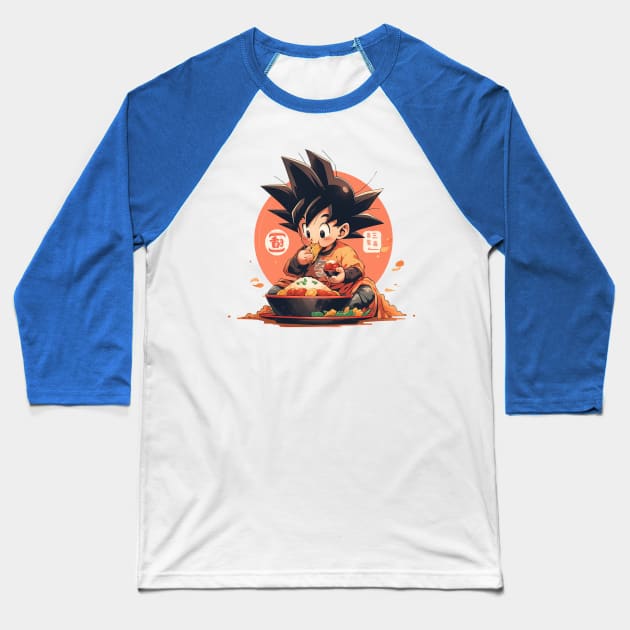 kid goku Baseball T-Shirt by lets find pirate